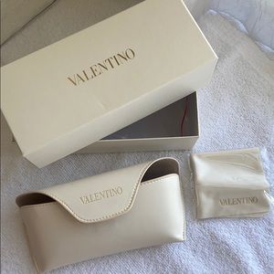 New Valentino Glasses Case with Cleaning Cloth